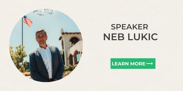 Neb Lukic is the featured speaker