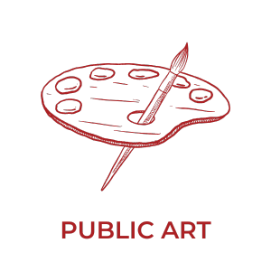 The Arts Council supports the community through public art projects.